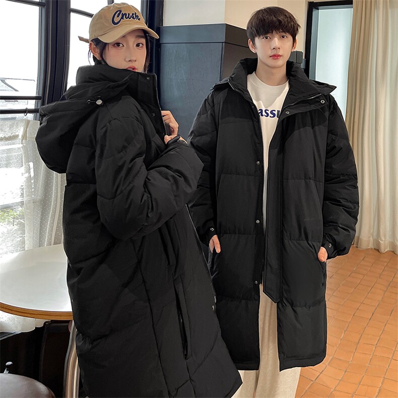 羽绒服男冬季新款宽松港风长款白鸭绒情侣外套YR932-P170(控价228,男装羽绒服,星座214-3