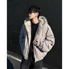 美式帆布座山雕冬季短款棉服男夹克保暖棉袄情侣外套MF292-P120，男装夹克，星座412-2