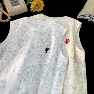 主推款！夏季新款背心无袖T恤男坎肩潮牌汗衫 815A-BX801-P35控58图片