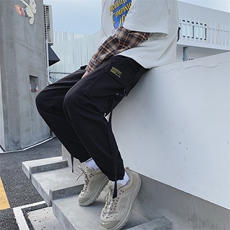 20秋季新款休闲工装裤宽松港风大码束脚裤哈伦九分男裤K822-P55，男装休闲裤，电商A009A（原A058A）