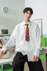 2025秋季新款格子衬衫男青少年时尚宽松潮流翻领衬衣HH9176，男装衬衫，星座1206（原A206）