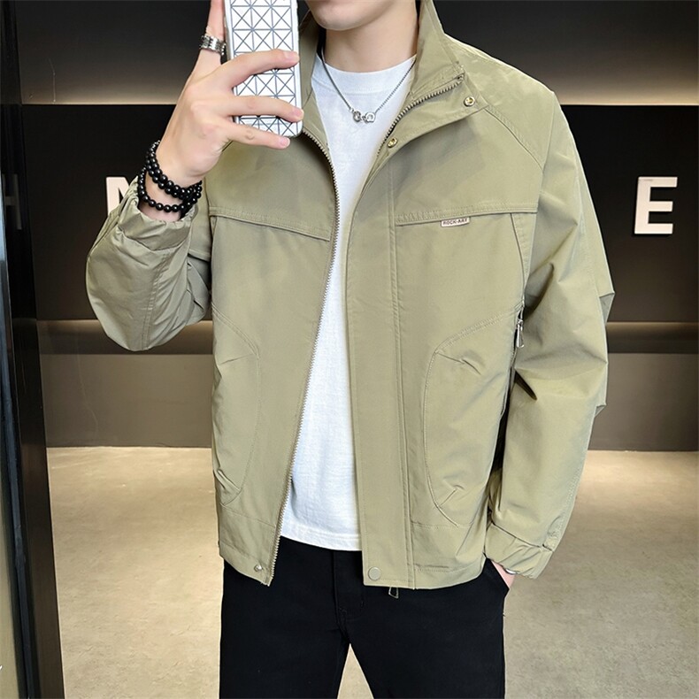 JK801-P75 2025秋冬时尚百搭青年休闲夹克外套痞帅图片