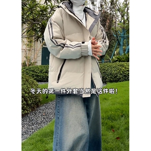 现货高品质美式高街冬季重磅三防加厚羽绒棉衣连帽冲锋外套厚图片
