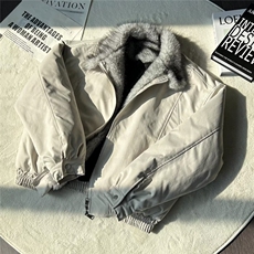 现货足狼王座山雕毛领棉服外套男秋冬加绒加厚棉衣M8221/P110，男装棉衣，星座205-3