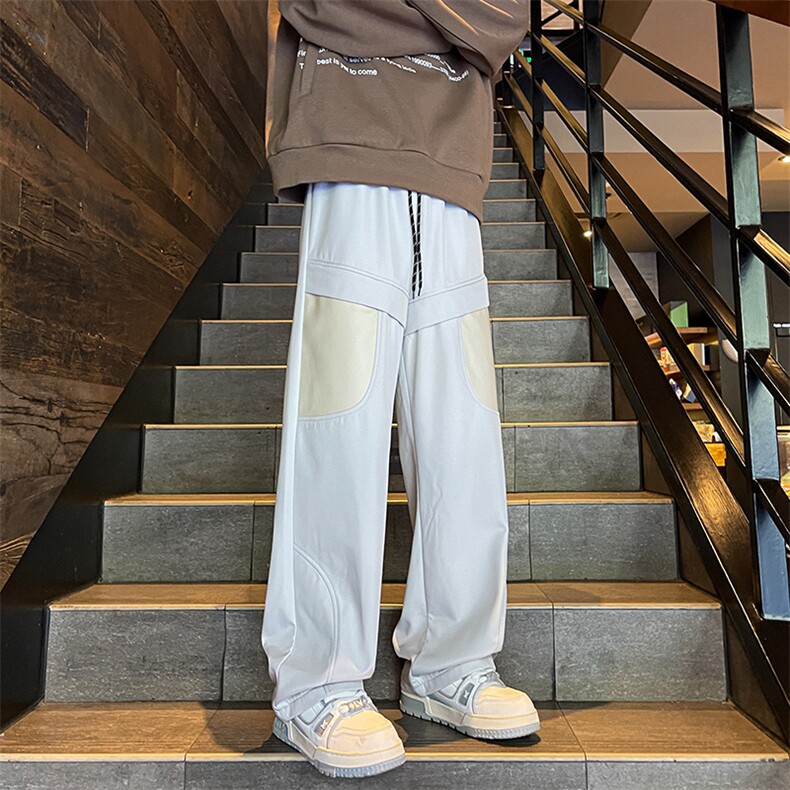 8XL-M拼接PU皮冲锋裤男特大码防风防水登山工装裤KZ016P53加绒63,男装工装外套,电商B312