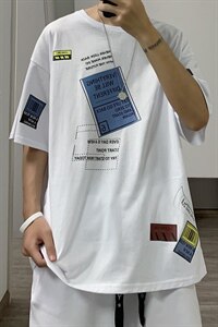 ！数据好！2023春夏潮牌短袖T恤男纯棉宽松半袖体恤T336P28图片