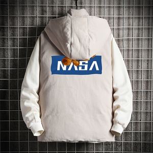 NASA棉马甲男士大码加厚棉背心男坎肩男网格MJ47247-P80