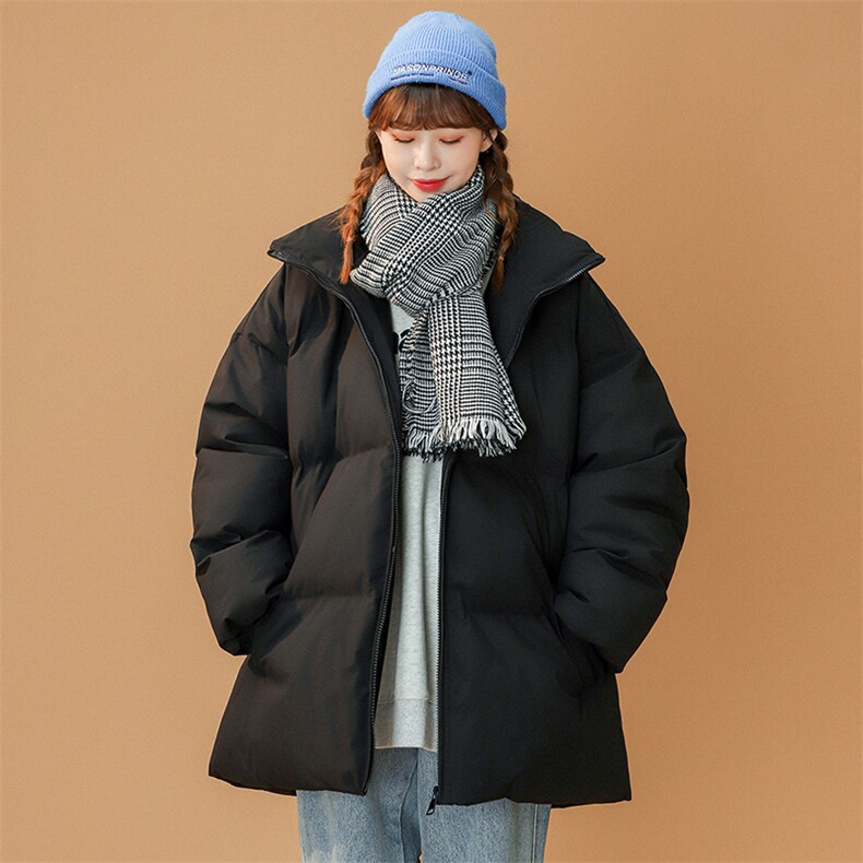 2025冬装纯色百搭款中性风立领棉衣加厚外套A125-Y291-P105,男装棉衣,电商A125