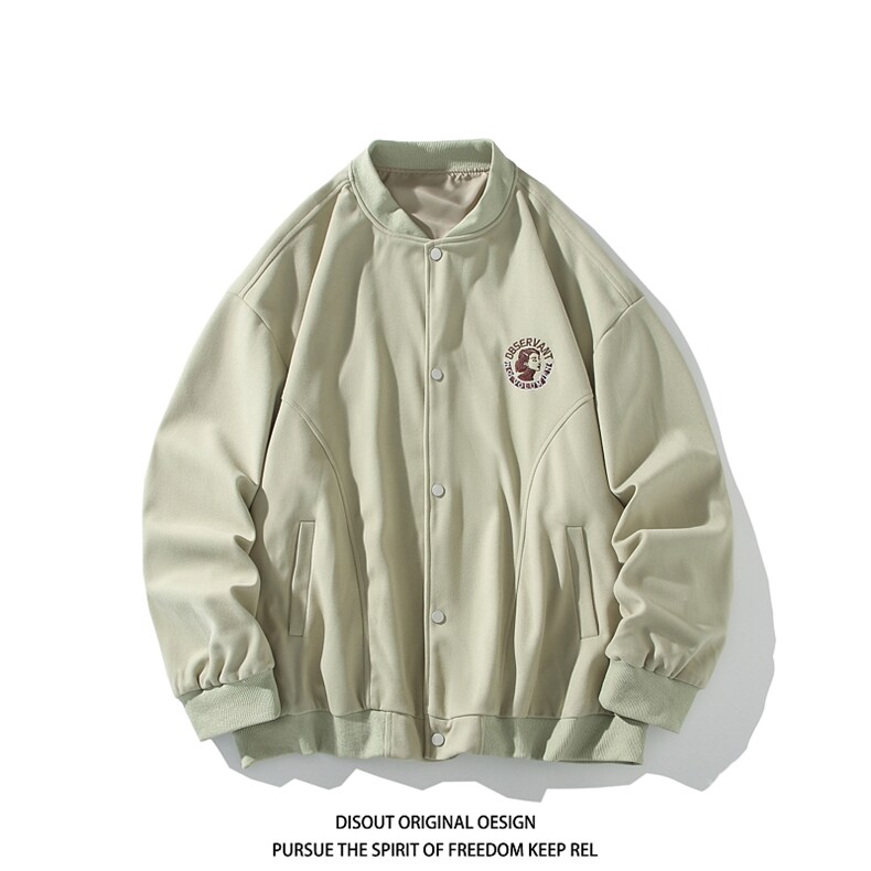 球队新款白底平铺大码宽松绣花棒球服男J870P78控128，女装职业装，电商A029