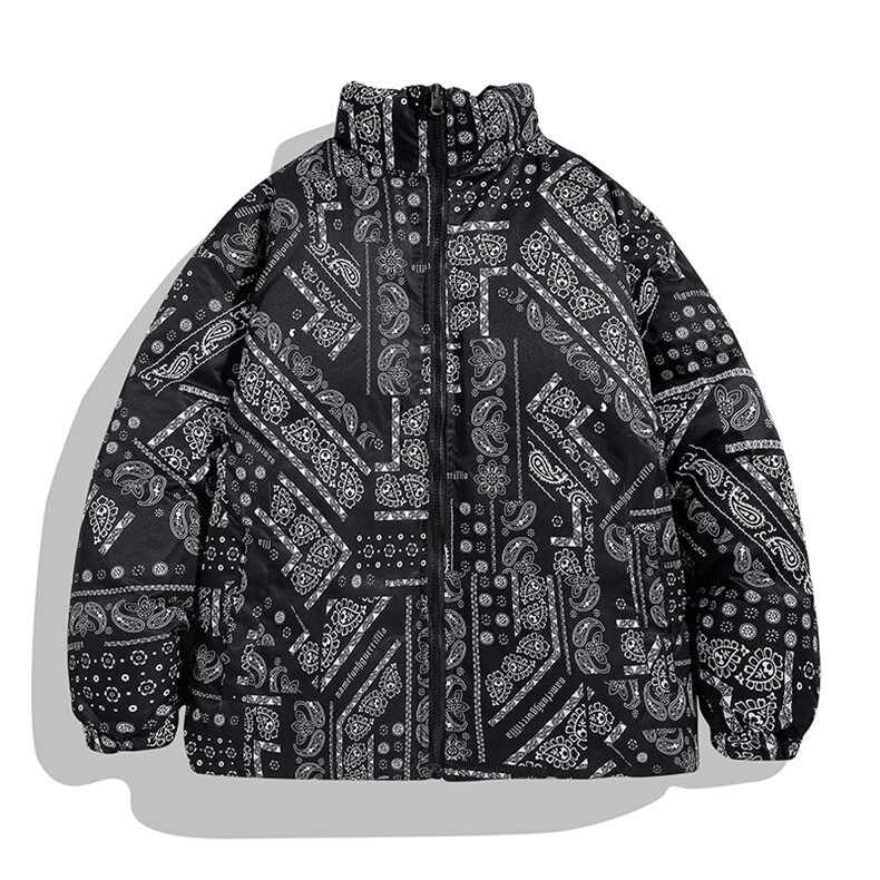 冬季双面穿棉服男女立领棉衣情侣潮加厚日系宽松外套M02811-P95,男装棉衣,星座308B-2