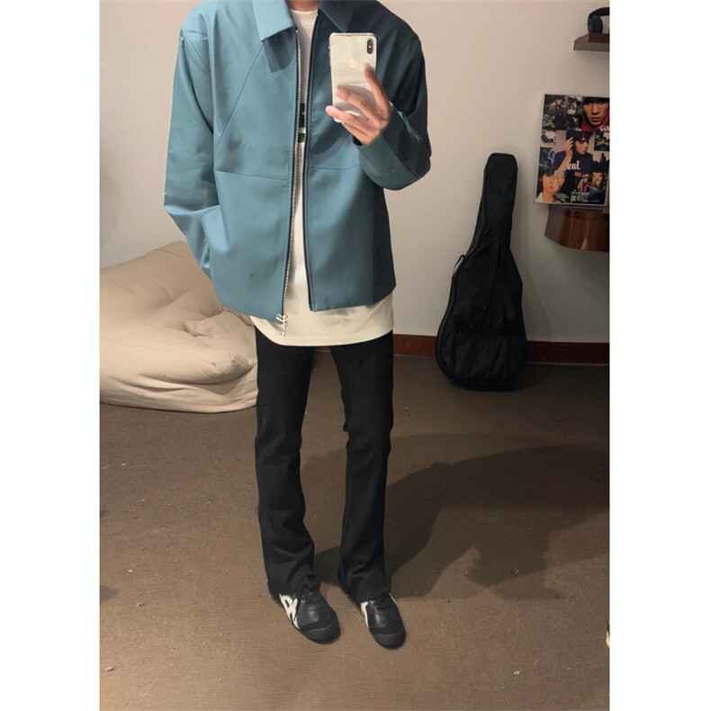 【有货】cleanfit蓝色短款外套男高级感痞帅行政夹克Y165LL-特P55,男装夹克,星座1007（原301D）