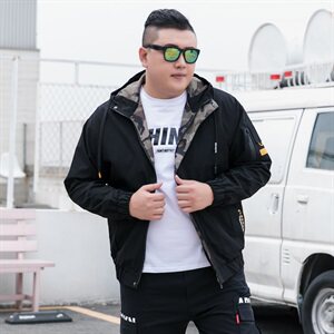 L-9XL男加肥加大码连帽夹克2021春秋迷彩工装外套5032-1_8811P75
