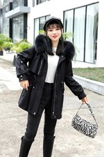 大毛领连帽派克服，其它，湘怡服饰