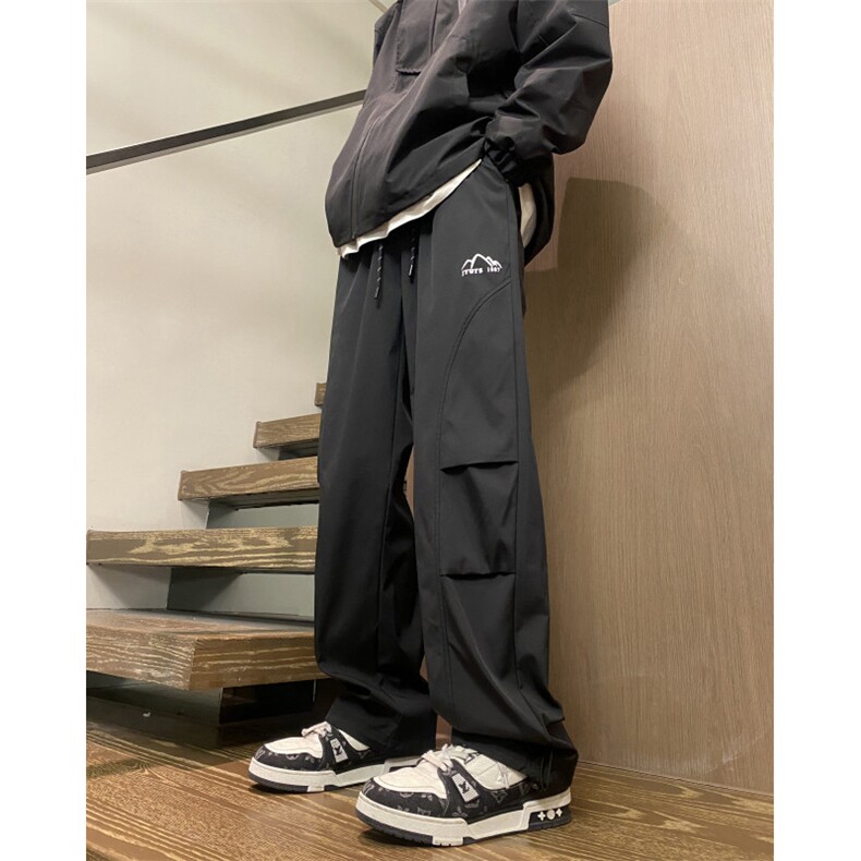 抖音品质春季新款潮流百搭褶皱宽松冲锋裤B315-K24031-p50控68图片