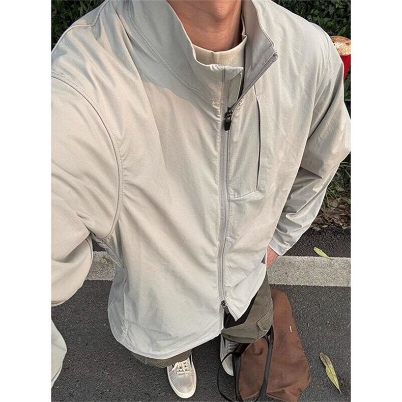 立领防晒外套男款夏季薄款户外炸街防晒衣高级感速干夹克JY117,男装夹克,星座1116A（原606A-3）