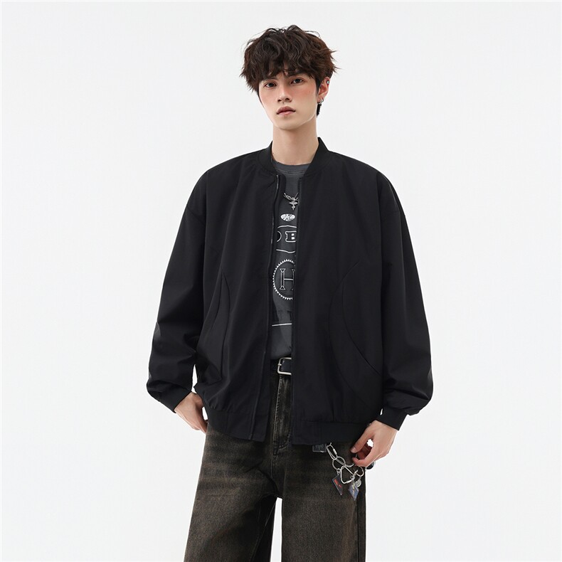 美式高阶秋季棒球服飞行员夹克设计感百搭情侣外套 J540799 TP35图片