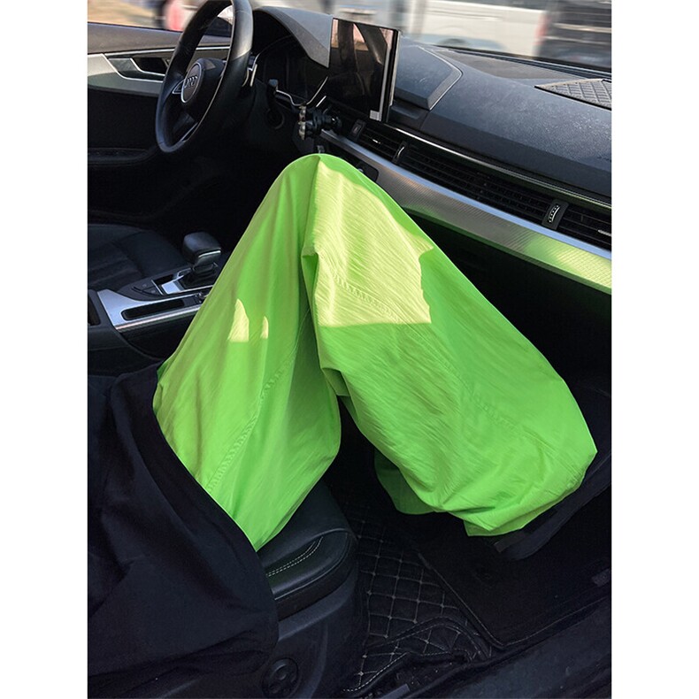 8XL-M多巴胺冰丝垂感慵懒山本裤男夏拖地裤子阔腿休闲裤KZ051P30图片