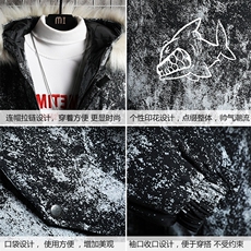 MC49041-P135日系潮衣男大码派克服男工装服外套袄网格，男装棉衣，电商A040A