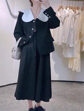 拼色小外套，其它，驿谷