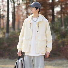 男士防晒衣连帽情侣休闲外套宽松夹克春夏户外潮流A266-FS001-P35，男装防晒衣，电商A266