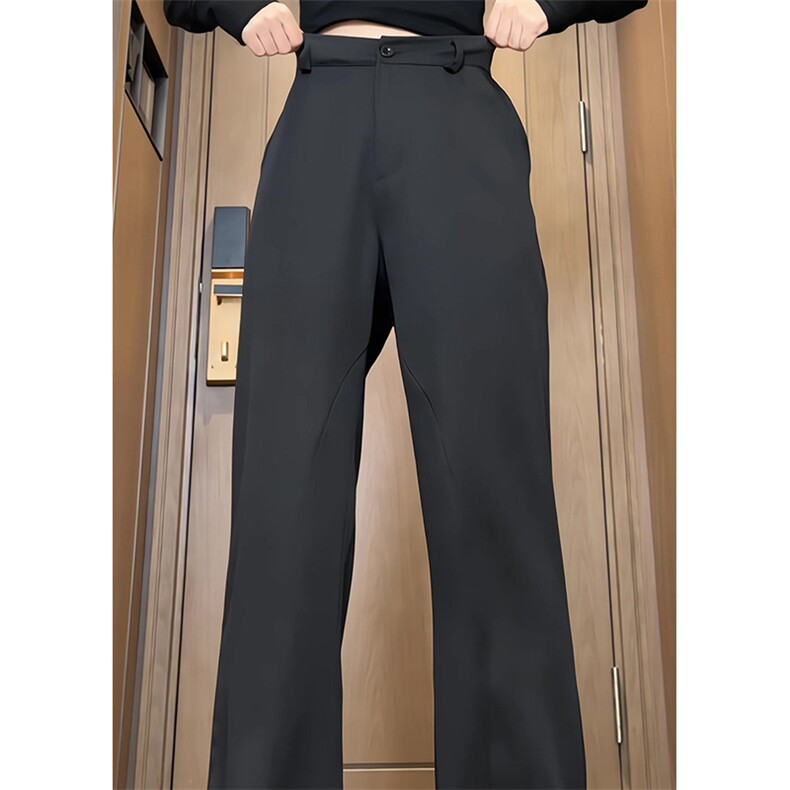 有货（自家图）cleanfit男西裤垂感微喇阔腿休闲裤子K315批45控58图片