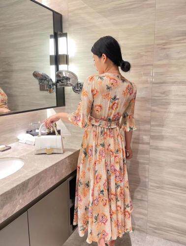 提花连衣裙，女装连衣裙，AL·艾琳