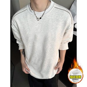 480G重磅加绒硬挺boxy男女秋冬美式高街结构拉链肩圆领卫衣厚外套,女装短外套,电商A486-1