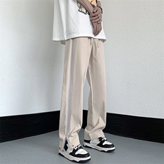 机能高街休闲裤子男夏季潮牌设计感拉链直筒裤美式冲锋裤JH12-P43，男装休闲裤，星座1008-1