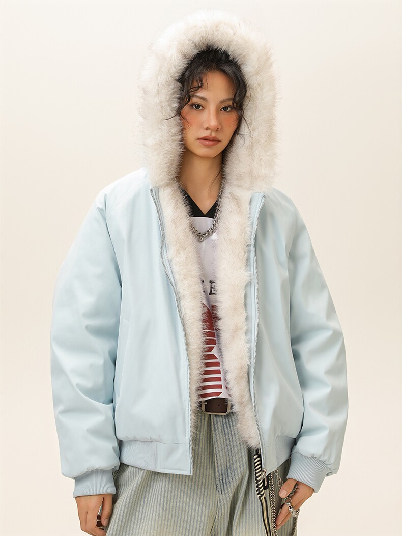 潮流宽松连帽棉服高街潮牌休闲棉衣A161-9981-P91,男装棉衣,电商A161