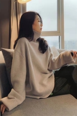 新款纯色高领打底衫贴身款软糯衫女士毛衣，女装针织衫/毛衣，解氏羊绒