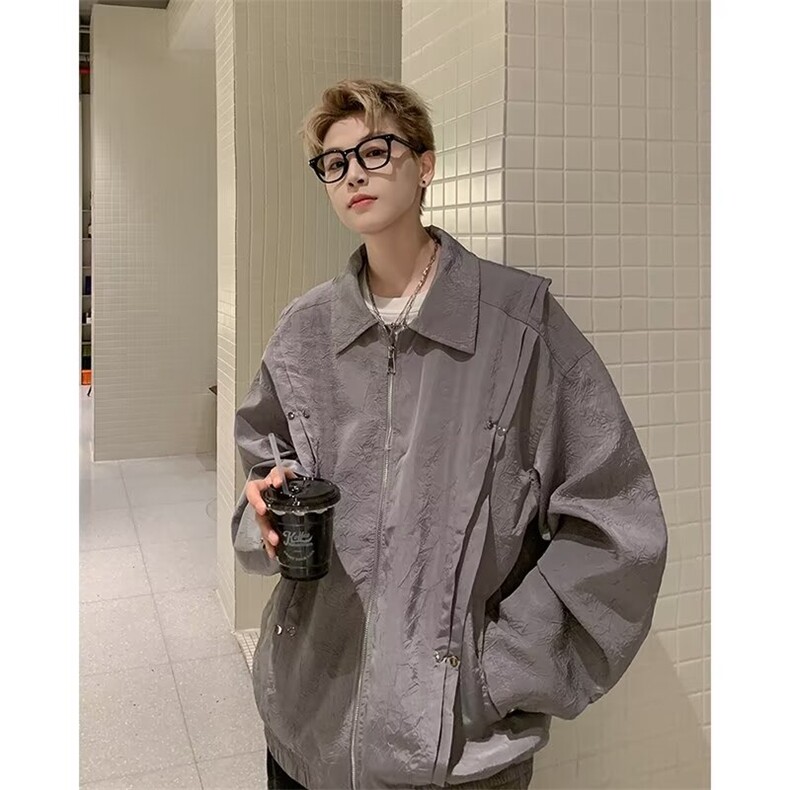 F552P70男装秋装夹克外套薄男装上衣韩版宽松日系男装,男装夹克,星座512-6