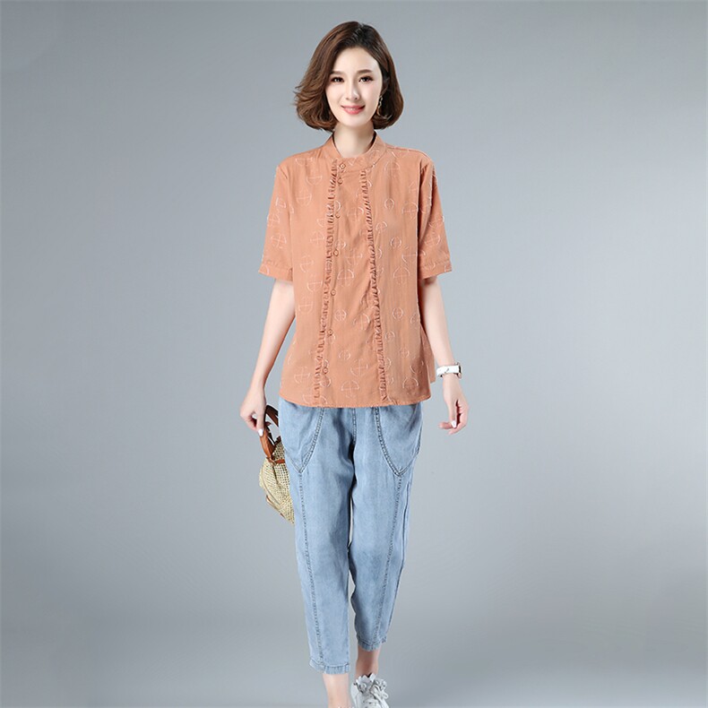 优雅时尚套装/套裙潮流舒适2021年夏季短袖宽松气质，女装套装/套裙，叶笙衣