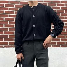 韩版开衫秋冬季新款圆领港风ins宽松毛衣外套-KS032-P50，男装针织衫/毛衣，星座1002-2