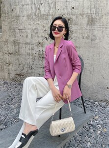 【现货】春装新款 韩版时尚修身纯色西装图片