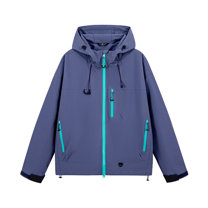机能冲锋衣情侣外套登山服户外工装连帽小众运动夹克防风7870-P45图片