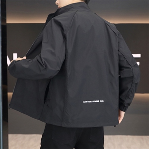 秋冬现货主推男士立领休闲简约潮流夹克外套上衣男183P68图片