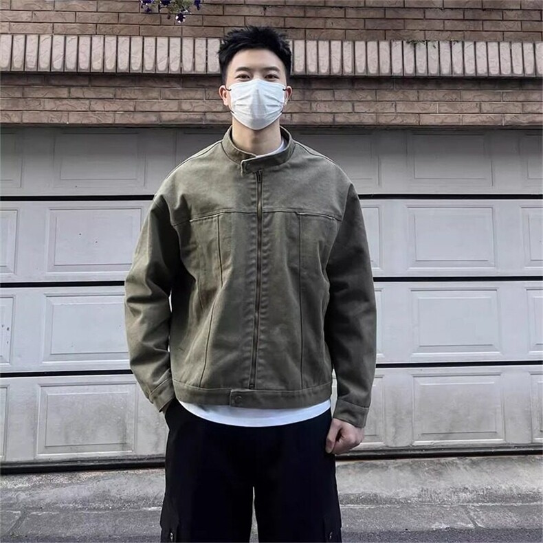 W404-P75  男春季高街潮牌宽松百搭夹克潮图片