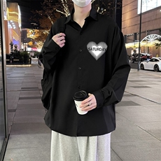 原宿男ins宽松型方领文艺衬衫新款潮流长袖潮青春流行春季C1103，男装衬衫，星座1116A-1（原606A）