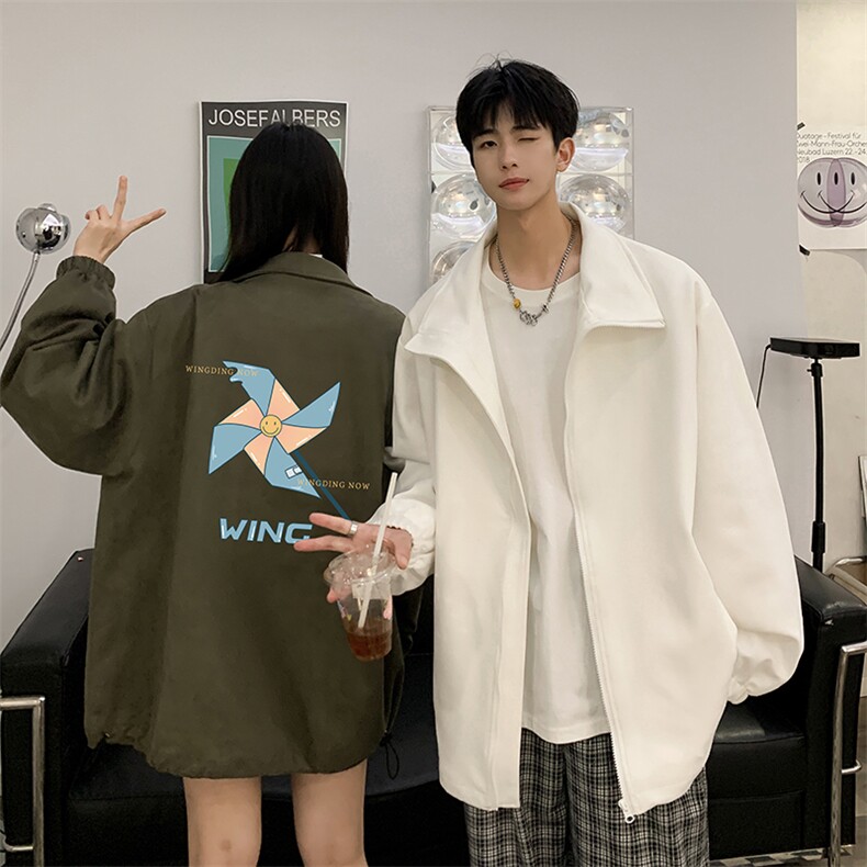 麂皮绒夹克男大码立领褂子外套JK85112-P68加绒款-P78,男装夹克,电商A040