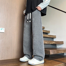 ！2025秋冬新款男士雪尼尔直筒休闲裤百搭长裤WK2100特P35，男装休闲裤，电商B220