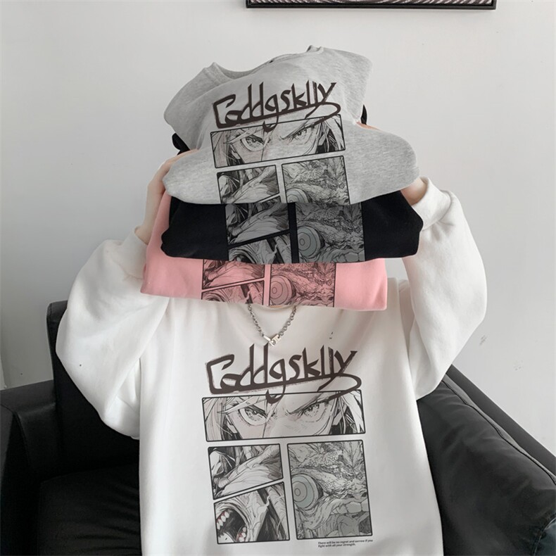 已注册/华棉秋冬日系动漫圆领卫衣男潮打底衫WY00201/P35加绒P45,男装卫衣,电商B316