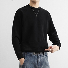 秋冬季男士圆领套头卫衣男款时尚休闲百搭打底衫上衣服潮牌，男装T恤，星座914