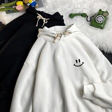 WY2204-P35加绒款-P40纯棉连帽卫衣男大码运动帽衫宽松薄，男装卫衣，电商A040