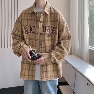 秋季新款夹克男nature轻奢衬衫外套贴皮刺绣CS02315-P73图片