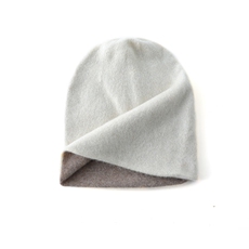 秋冬季羊绒帽子男女保暖针织卷边堆堆冷帽欧美休闲COS风，帽子，轩妮羊绒