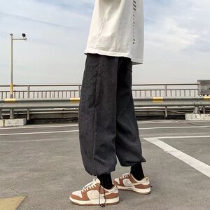 男春秋季休闲灯芯绒束脚长裤A546P38图片