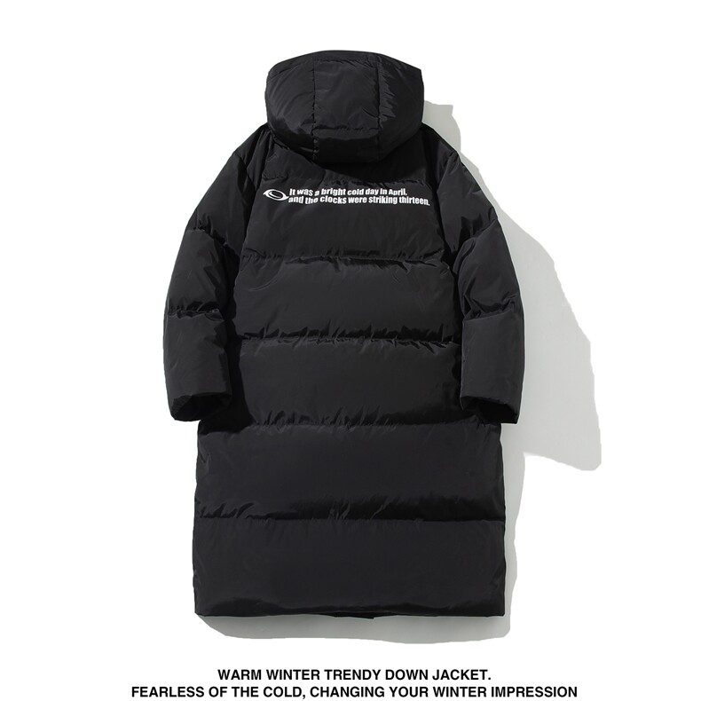 直播得物高品质90白鸭绒羽绒被艺考长款情侣羽绒服男H918P298,男装羽绒服,电商A341