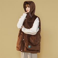 冬款中性加厚休闲连帽棉服马甲背心棉衣外套男士8130-P95控价118，男装背心/马甲，电商A441-1