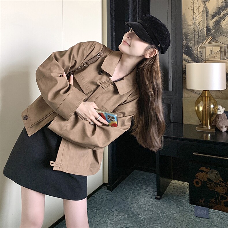 现货新款磨砂PU皮衣外套短款1607P155控218,女装短外套,浙宝295A