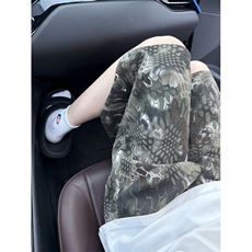 现货夏季复古蛇纹迷彩五分工装牛仔短裤男女K5918-特P35控59，男装牛仔裤，星座205